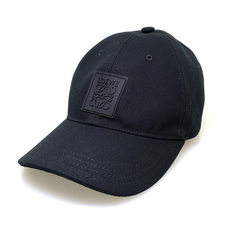 ロエベ LOEWE PATCH CAP パッチキャップ K820AA2X01 ブラック サイズ 