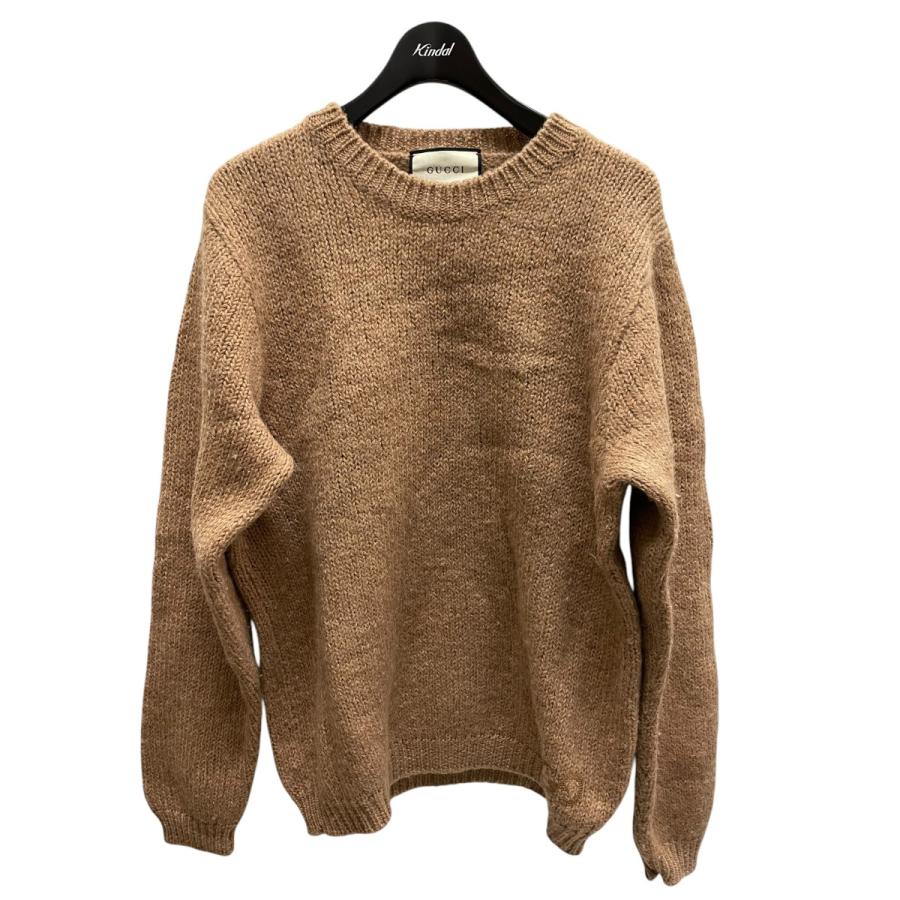 GUCCI グッチ クルーネックニット 636327 ブラウン サイズ：XL  
