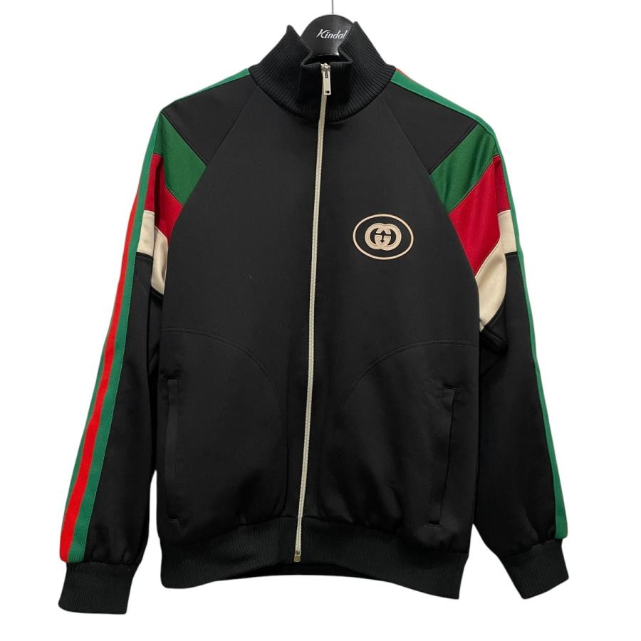 GUCCI（グッチ） 【値下げ】GUCCI Logo-Print Striped Webbing-Trimmed 