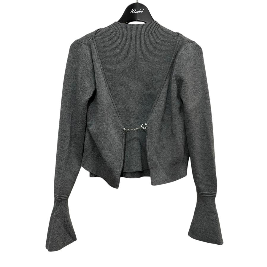 美品 Her lip to カーディガン フリンジ 金ボタン シルク ウール