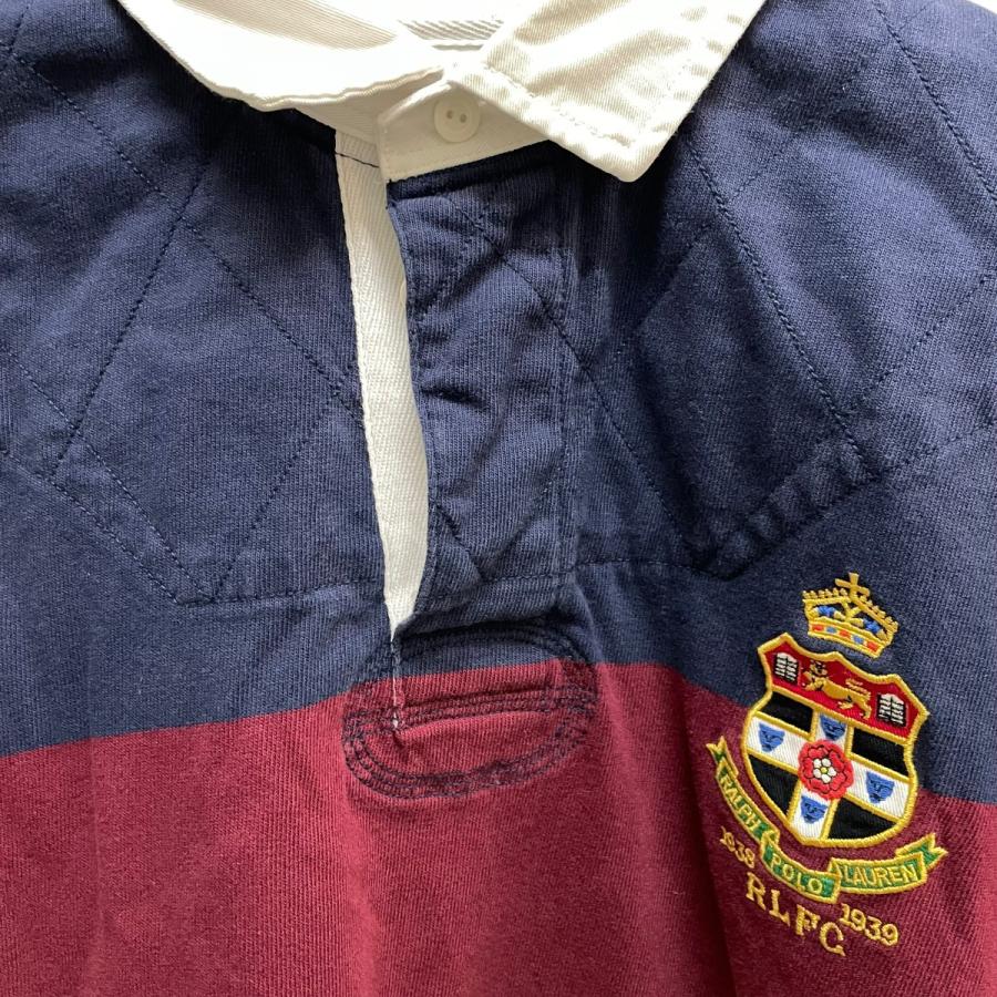 【未使用品】ポロラルフローレン　 長袖ポロシャツ 綿　ネイビー系　サイズL POLO RALPH LAUREN（ポロ・ラルフローレン） 【値下げ】POLO RALPH