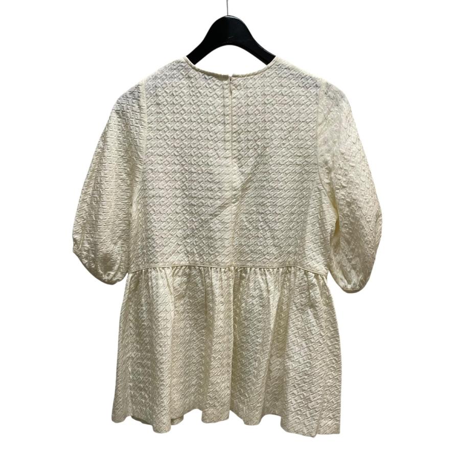 美品！ユナイテッドアローズ★ジャカードペプラムブラウスMサイズ UNITED ARROWS ユナイテッドアローズ ジャガード5SLペプラム