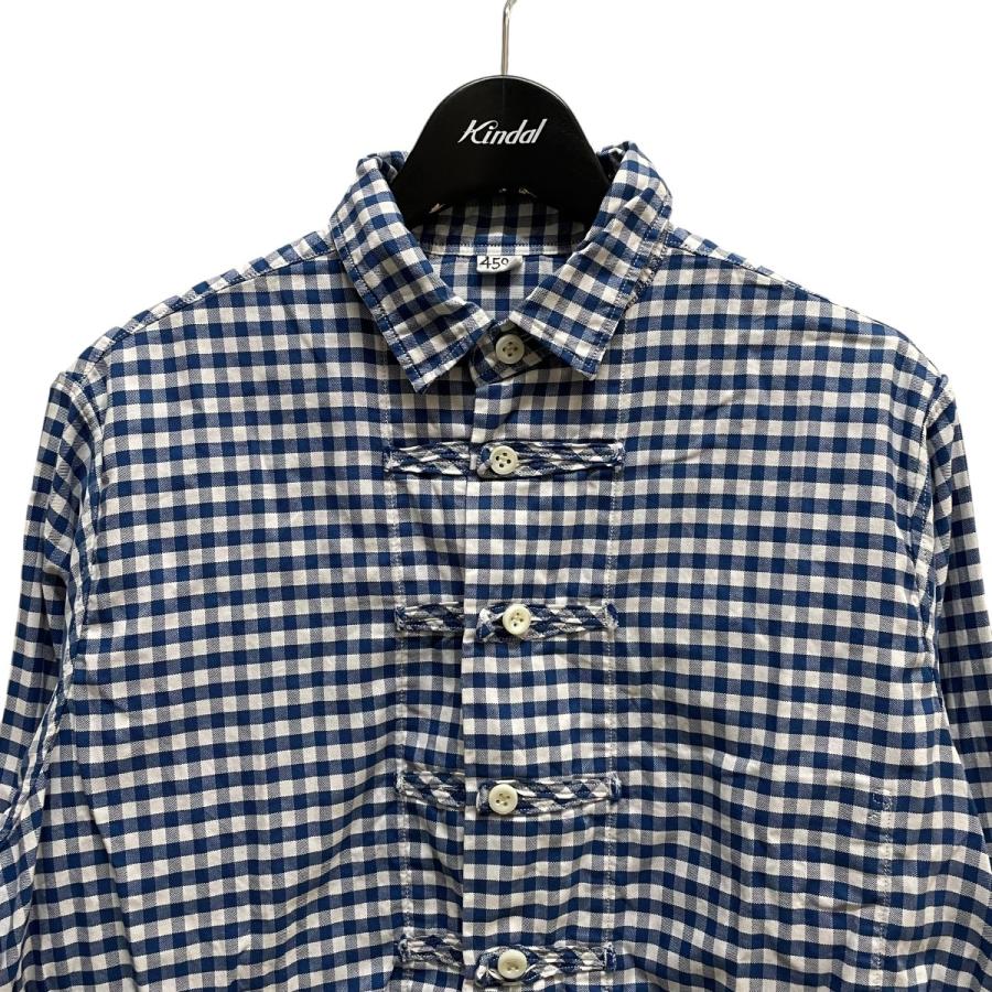 45R 綿麻瑠璃ダンガリーのガチャポケシャツ(重) 45R綿麻瑠璃ダンガリーの908ガチャポケシャツ（重）: WOMEN｜45R