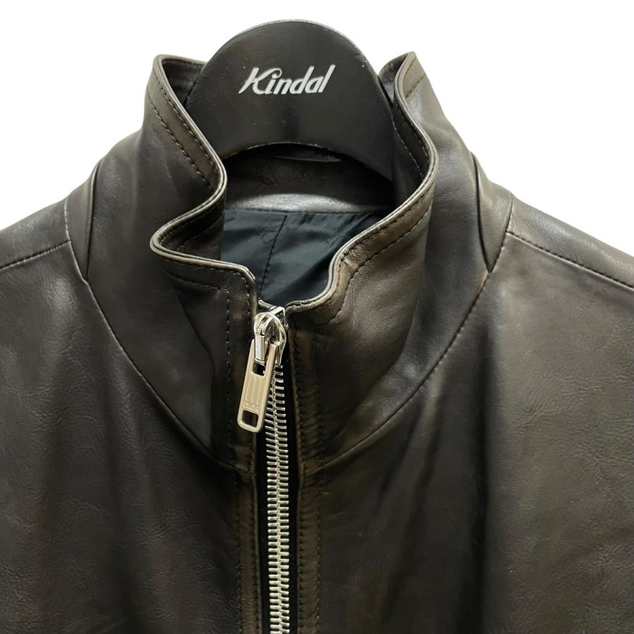 【値下げ】DIOR レザージャケット 243L411A0652 ブラック サイズ：48 (明石店)の画像