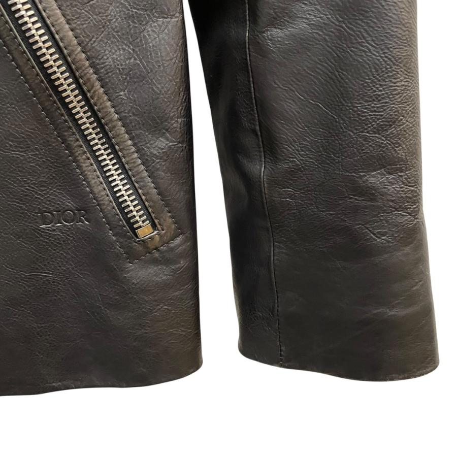 【値下げ】DIOR レザージャケット 243L411A0652 ブラック サイズ：48 (明石店)の画像