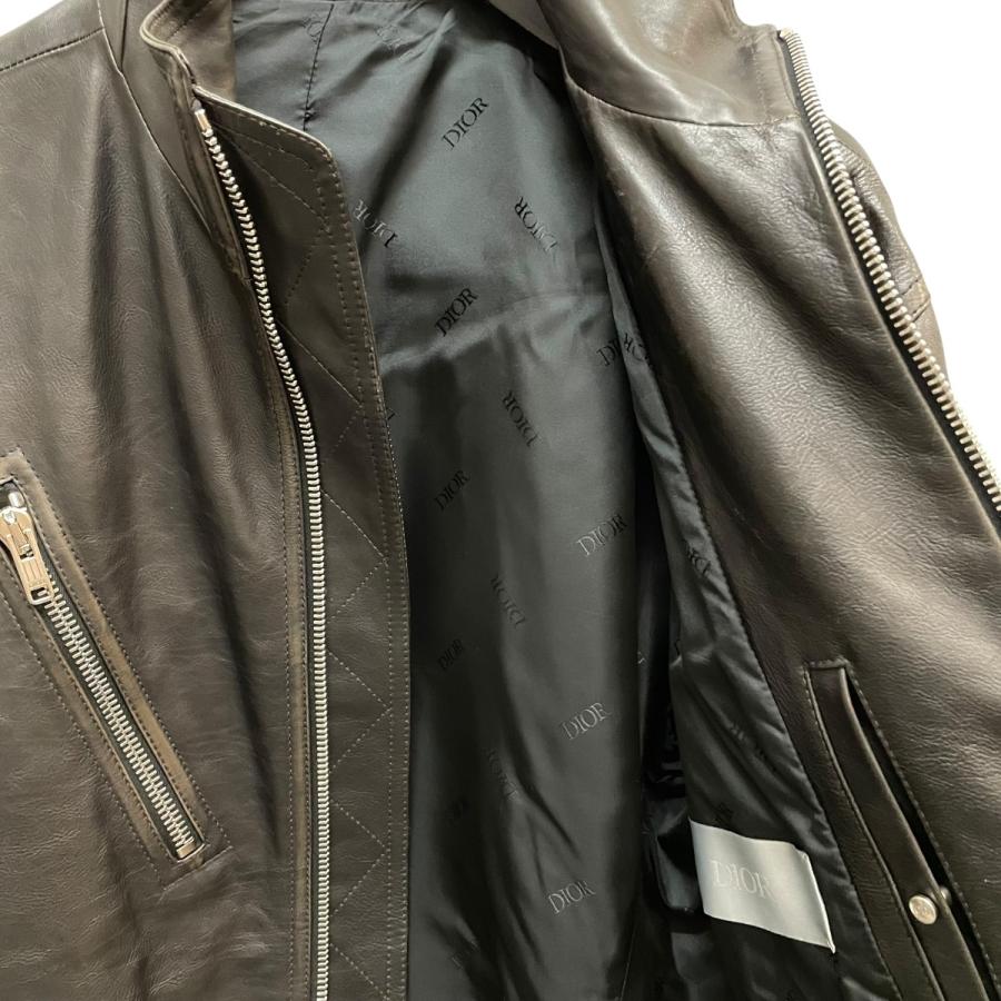 【値下げ】DIOR レザージャケット 243L411A0652 ブラック サイズ：48 (明石店)の画像