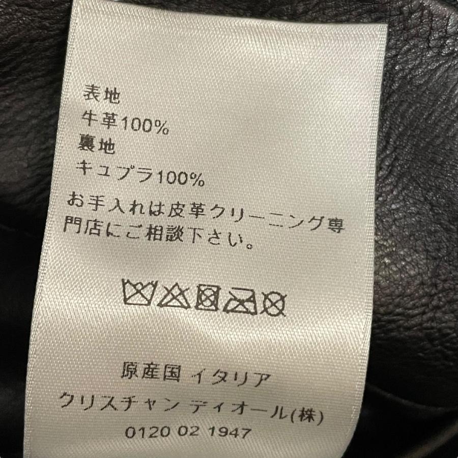 【値下げ】DIOR レザージャケット 243L411A0652 ブラック サイズ：48 (明石店)の画像