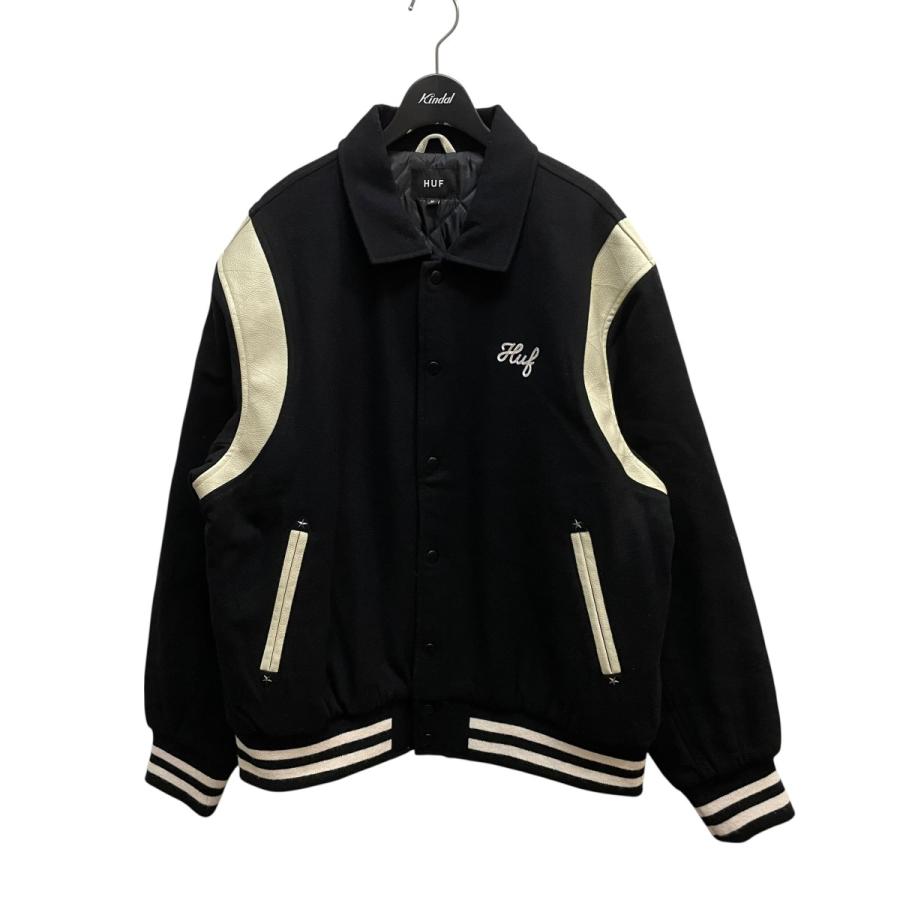 HUF / 24AW/SONG VARSITY JACKET/スタジャン/S/ウール/ブラック/JK00439 HUF（ハフ） HUF 24AW Song Varsity Jacket ブルゾン JK00439 ブラック