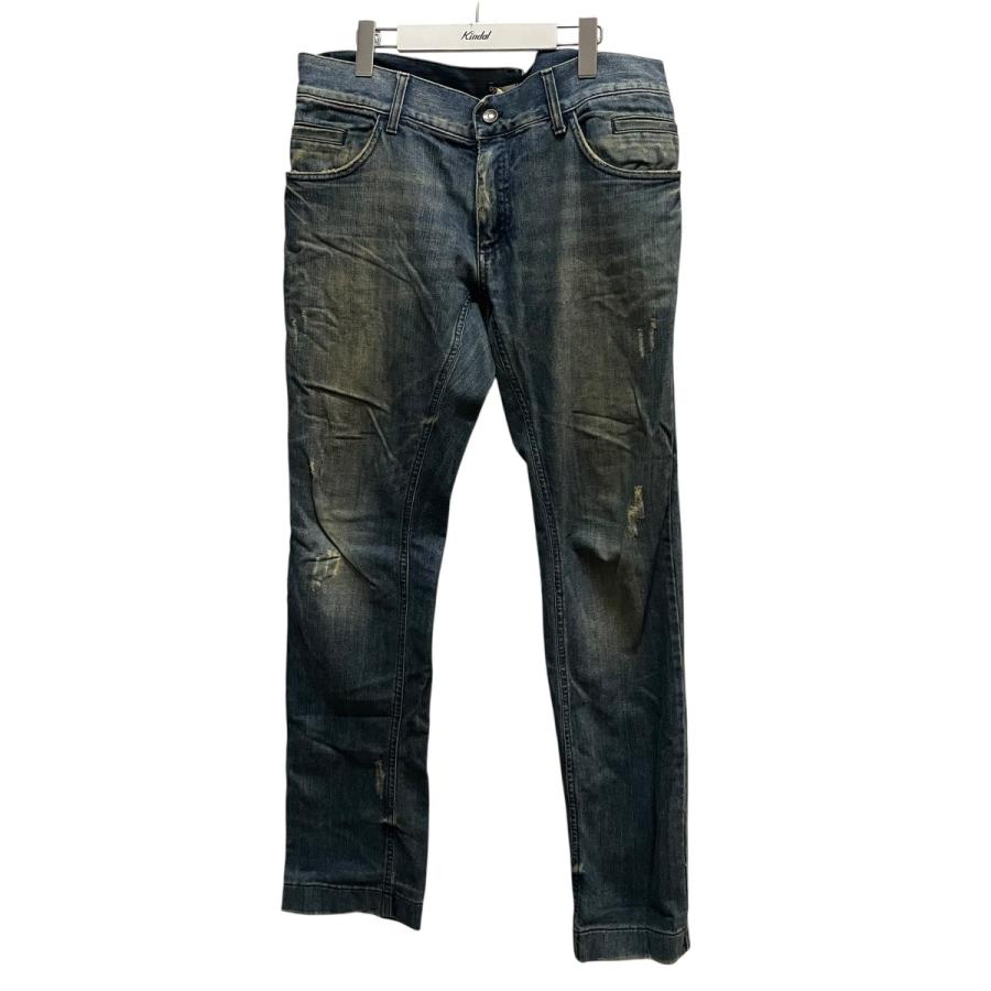 ドルチェ&ガッバーナ-DOLCE&GABBANA-デニムパンツ DOLCE&GABBANA ドルチェ&ガッパーナ ダメージ デニム パンツ