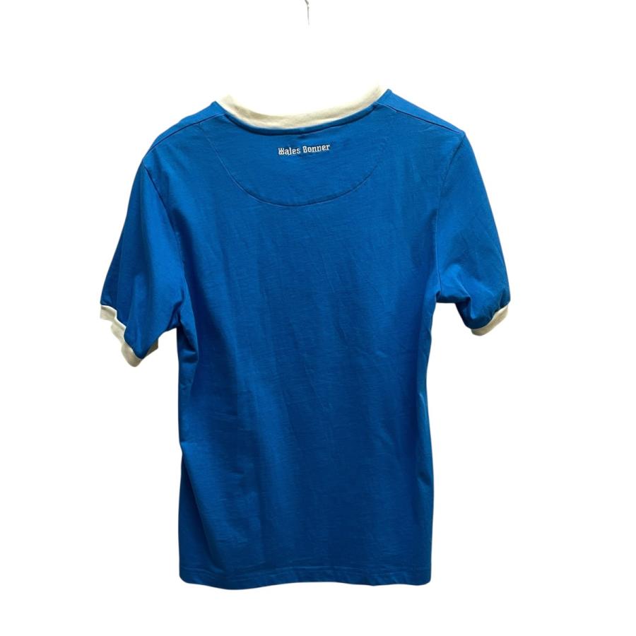 値下げ】WALES BONNER HORIZON BLUE リンガーTシャツ ブルー サイズ：S