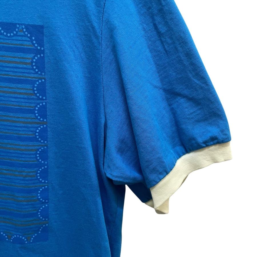 値下げ】WALES BONNER HORIZON BLUE リンガーTシャツ ブルー サイズ：S