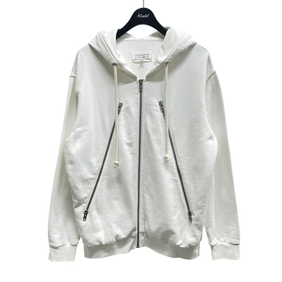 メゾンマルジェラ グレー 八の字 パーカー フーディー 46 Maison Margiela（メゾンマルジェラ） 八の字 ジップ フーディー