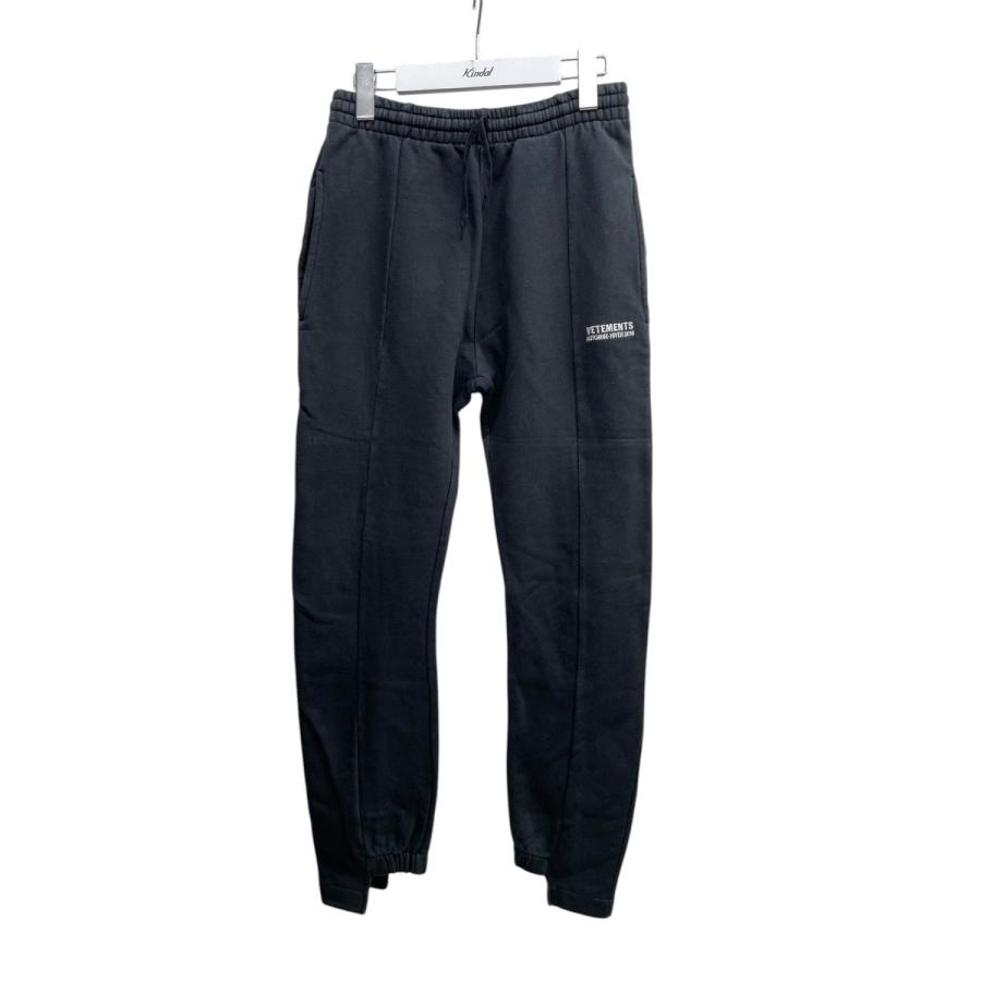 ヴェトモン VETEMENTS スウェットパンツ WAH18PA12 ブラック サイズ
