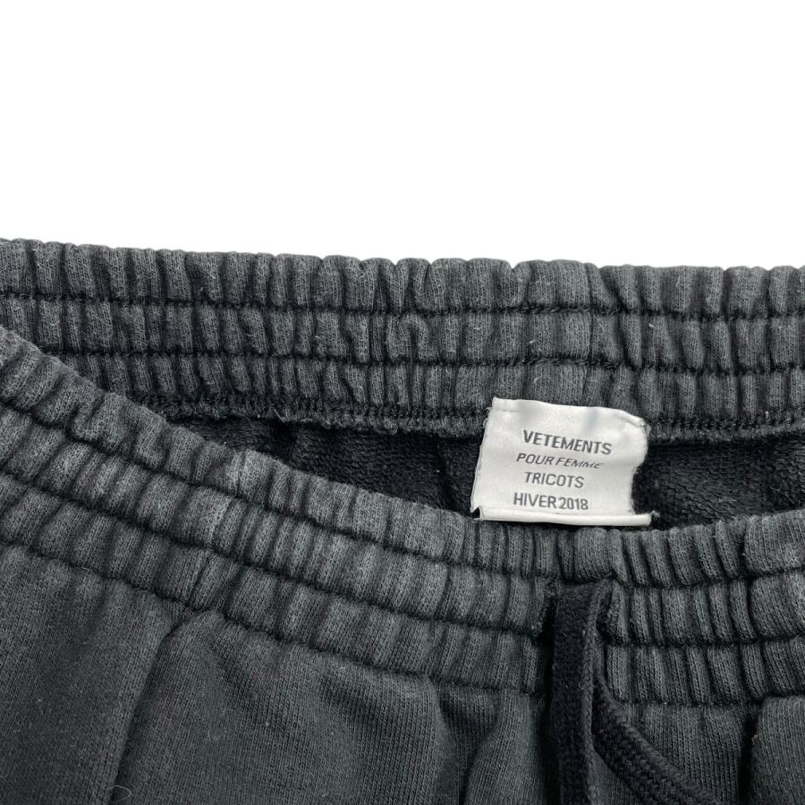 ヴェトモン VETEMENTS スウェットパンツ WAH18PA12 ブラック サイズ