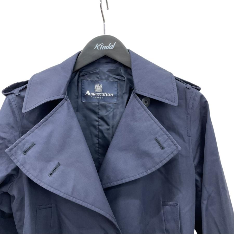 Aquascutum（アクアスキュータム） ショートトレンチコート ネイビー