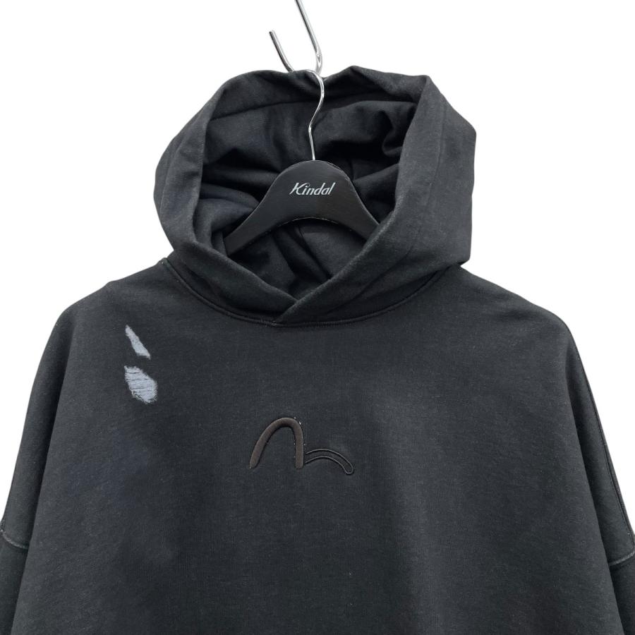 エヴィスクロ EVISU KURO パーカー ブラック サイズ：S : カインドオル