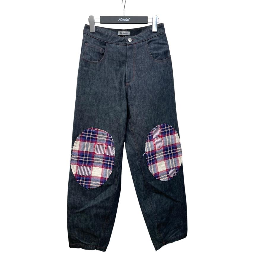値下げ】This Uniform APPLIQUE PATCH JEANS デニムパンツ インディゴ