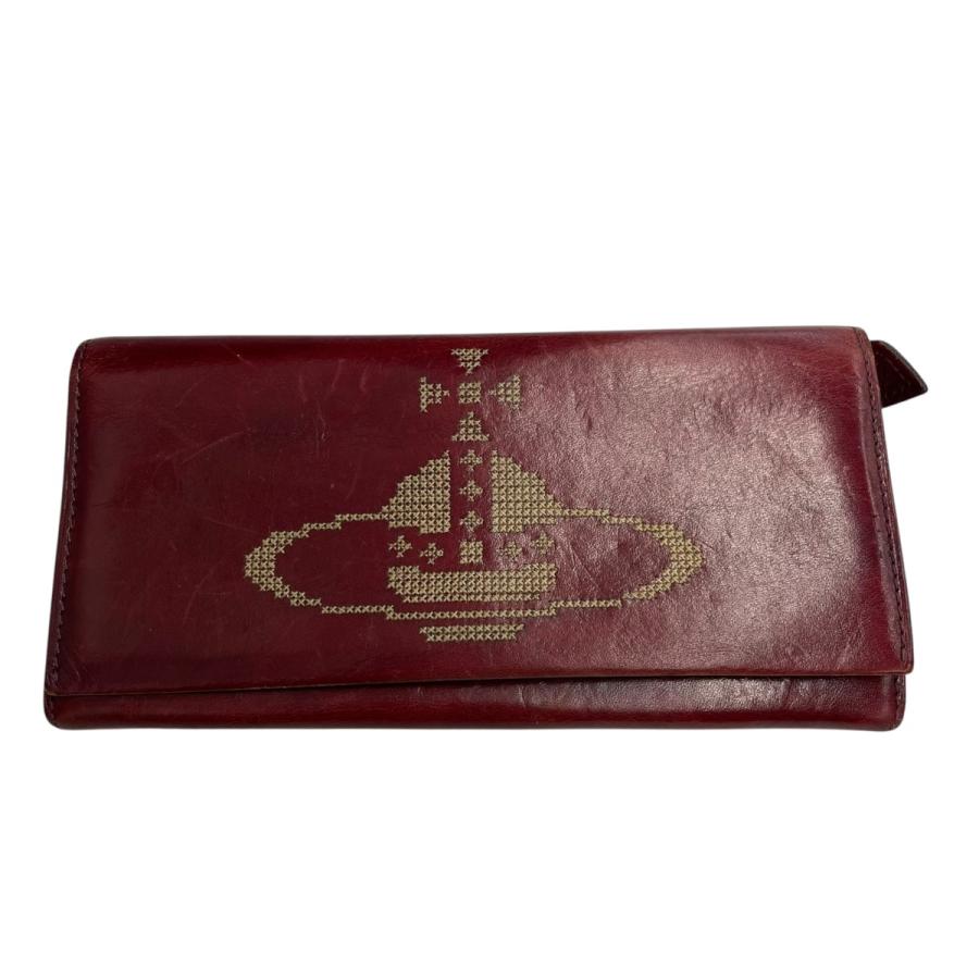 未使用品　ヴィヴィアン ウエスト ウッド　ショルダーウォレット(長財布)ボルドー Vivienne Westwood（ヴィヴィアンウエストウッド） 長財布 ボルドー