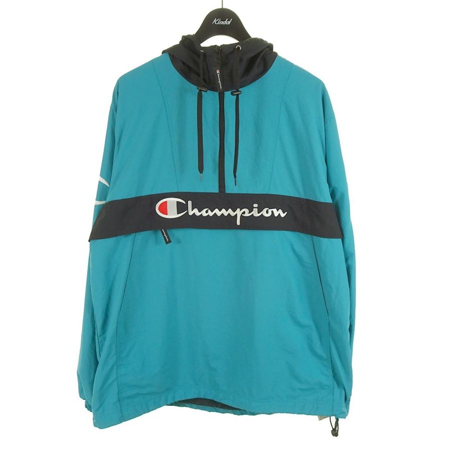 Champion champion×ATMOS LAB アノラックパーカー 19SS ブルー サイズ  