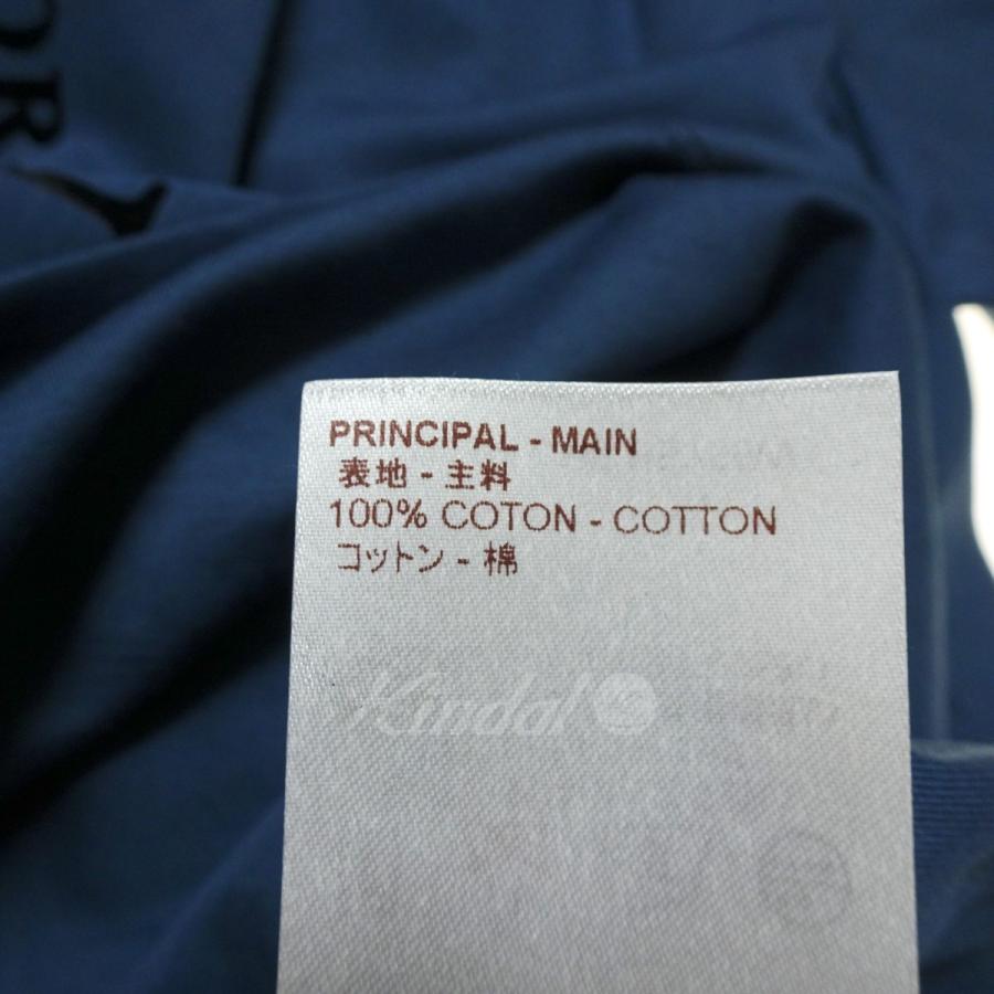 LOUIS VUITTON クロスロゴ フロッキープリント Tシャツ ネイビー