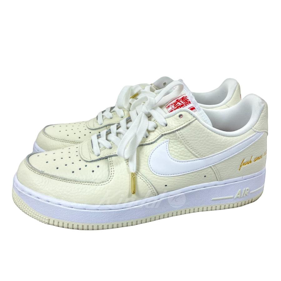 NIKE AIR FORCE 1 07 PREMIUM EMB CW2919-100 スニーカー ホワイト×アイボリー サイズ：28．5ｃｍ (和歌山｜kindal｜03