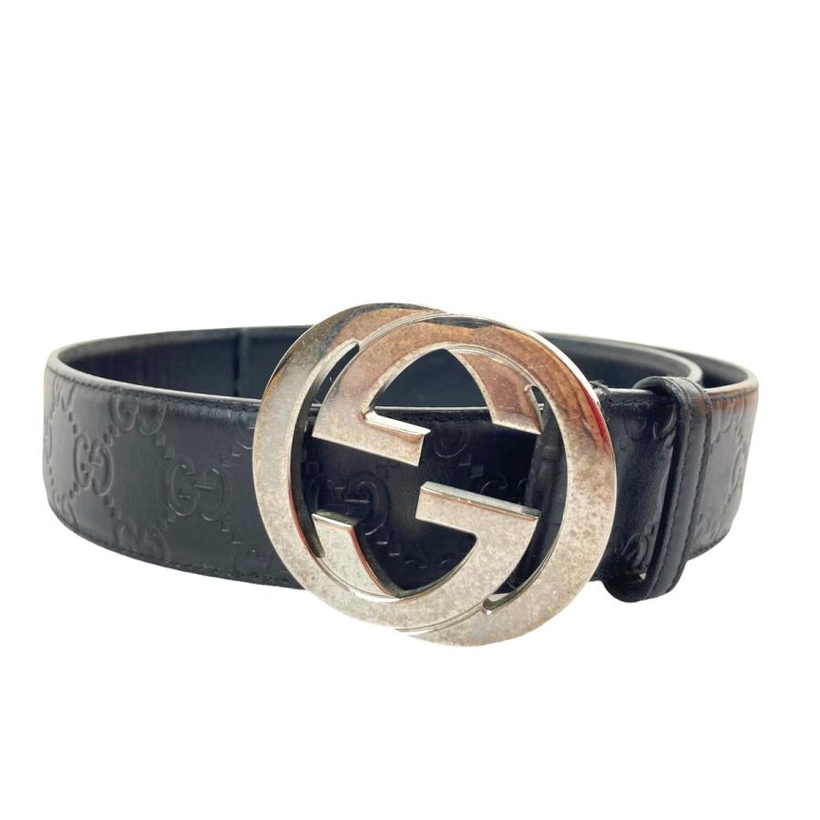 GUCCI グッチ　インターロッキングG グッチシマ ベルト GUCCI グッチ ベルト GGレザー グッチシマ インターロッキングG