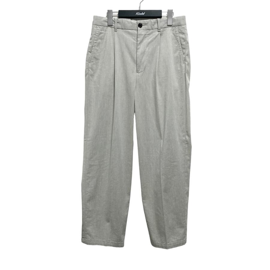 Steven Alan 2Pleats Trousers WOOL グレー STEVEN ALAN 【値下げ】steven alan R／N／RA SUPER BAGGY