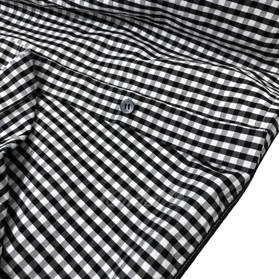 ヨリ yori ギンガムビックリボンパフスリーブブラウス YR221-155AW