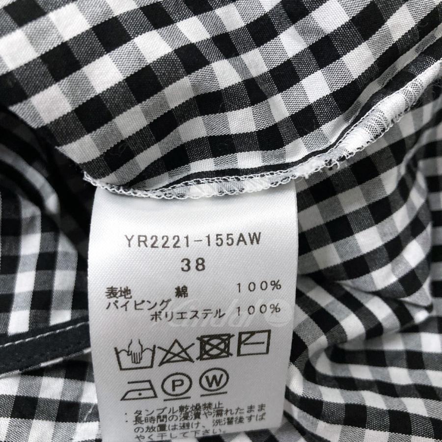 ヨリ yori ギンガムビックリボンパフスリーブブラウス YR221-155AW