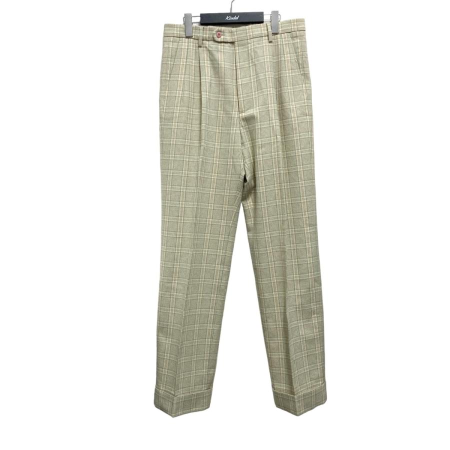 値下げ】GUCCI タータンチェックウールパンツ 653360 ZAFVF グリーン 