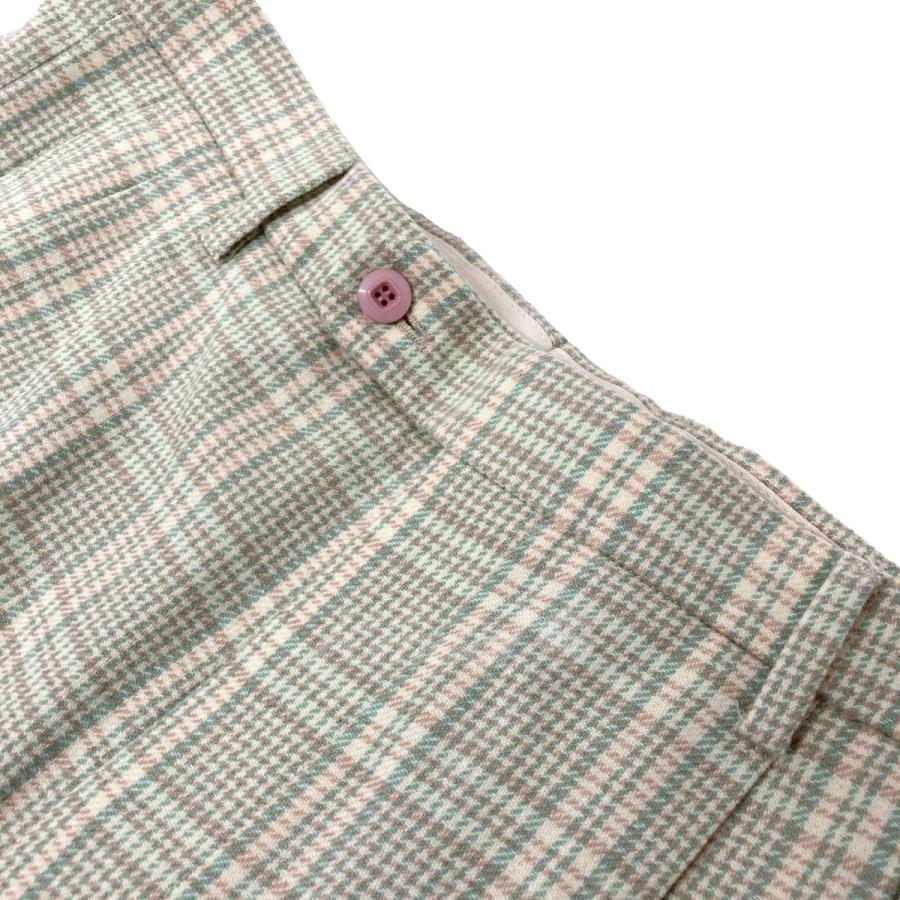値下げ】GUCCI タータンチェックウールパンツ 653360 ZAFVF グリーン 