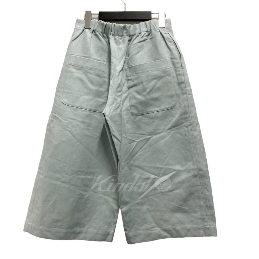 値下げ】mina perhonen camp ワイドパンツ us4352 スカイブルー サイズ  