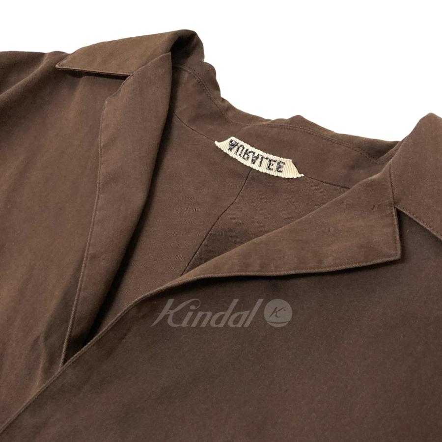 AURALEE (オーラリー) リネンシャツ　ブラウン　サイズ0 AURALEE (オーラリー) リネンシャツブラウンサイズ0