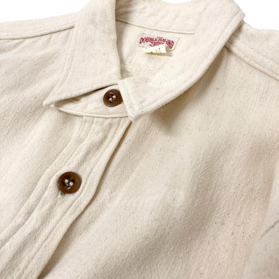 ジョーマッコイ Joe McCOY DOUBLE DIAMOND SATEEN SHIRT 421 アイボリー サイズ：14｜kindal｜03