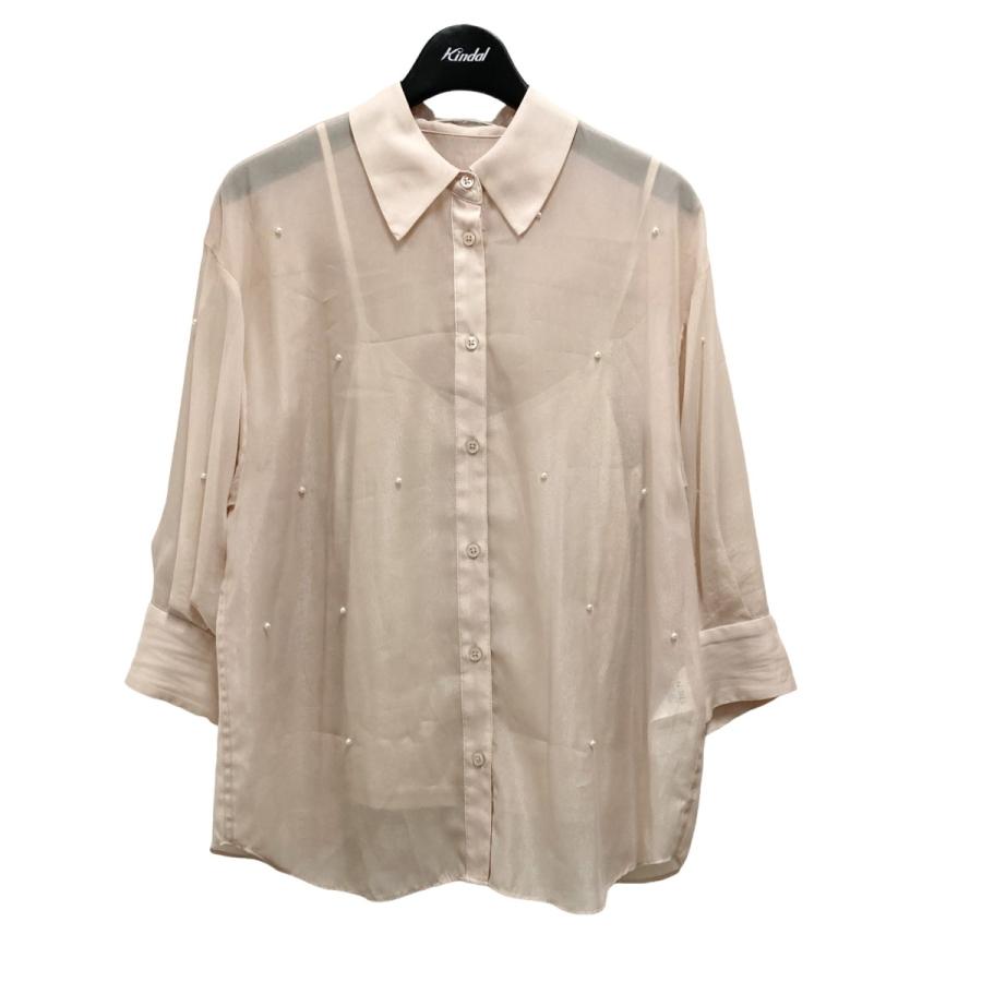SNIDEL 【値下げ】SNIDEL バリエビジューシャツ 23SS SWFB232092 