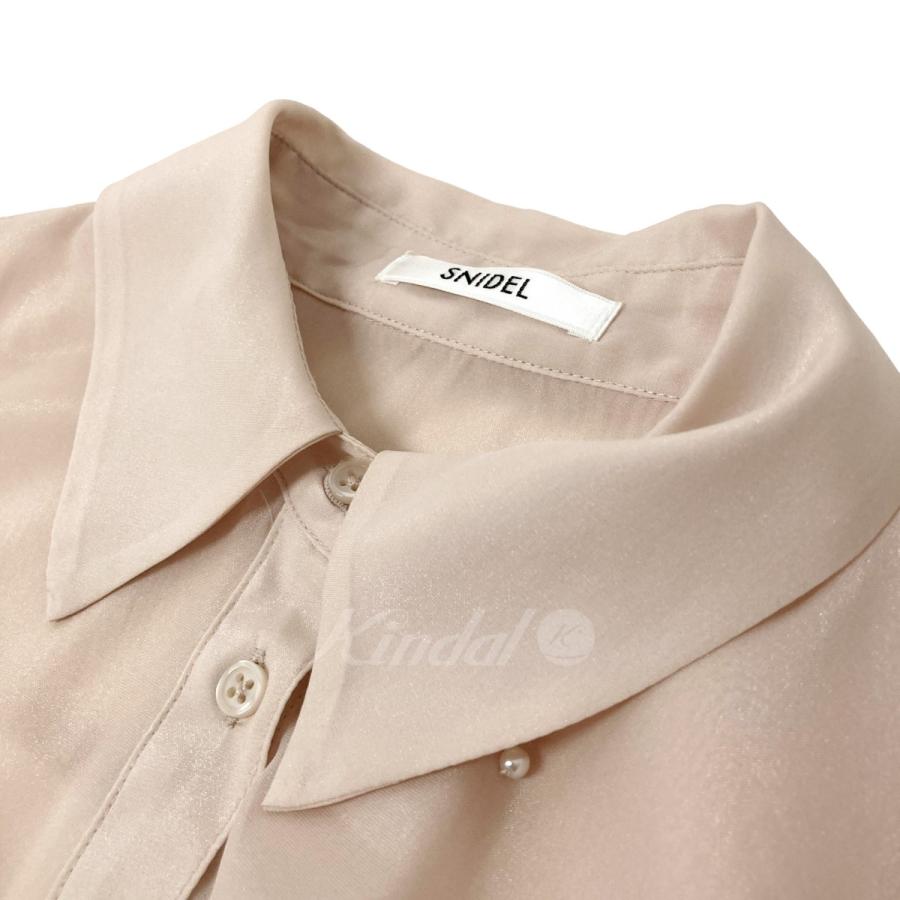 SNIDEL 【値下げ】SNIDEL バリエビジューシャツ 23SS SWFB232092 