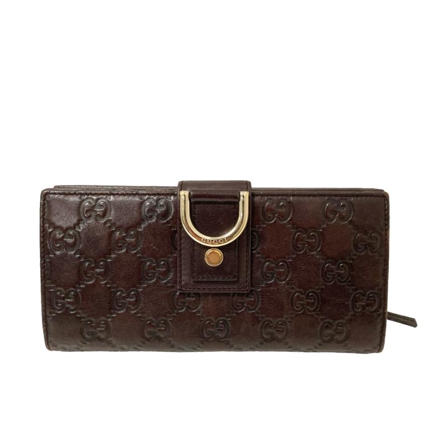値下げ】GUCCI グッチシマ長財布 154256・4276 ブラウン サイズ 