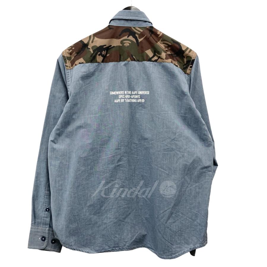 APE 初期ビンテージデニム シャツ A・BATHING APE90s初期 ア