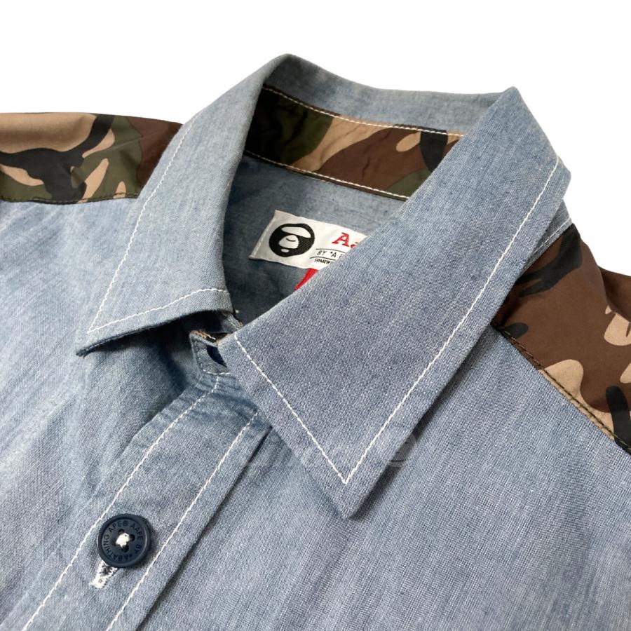 A Bathing Ape エイプ デニムシャツ L 中古ア