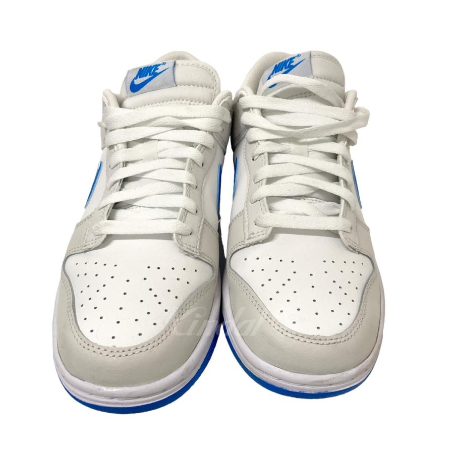 ナイキ NIKE DUNK LOW RETRO スニーカー DV0831 108 SUMMIT　WHITE／PHOTO BLUE／ホワイト×ブルー サ｜kindal｜02