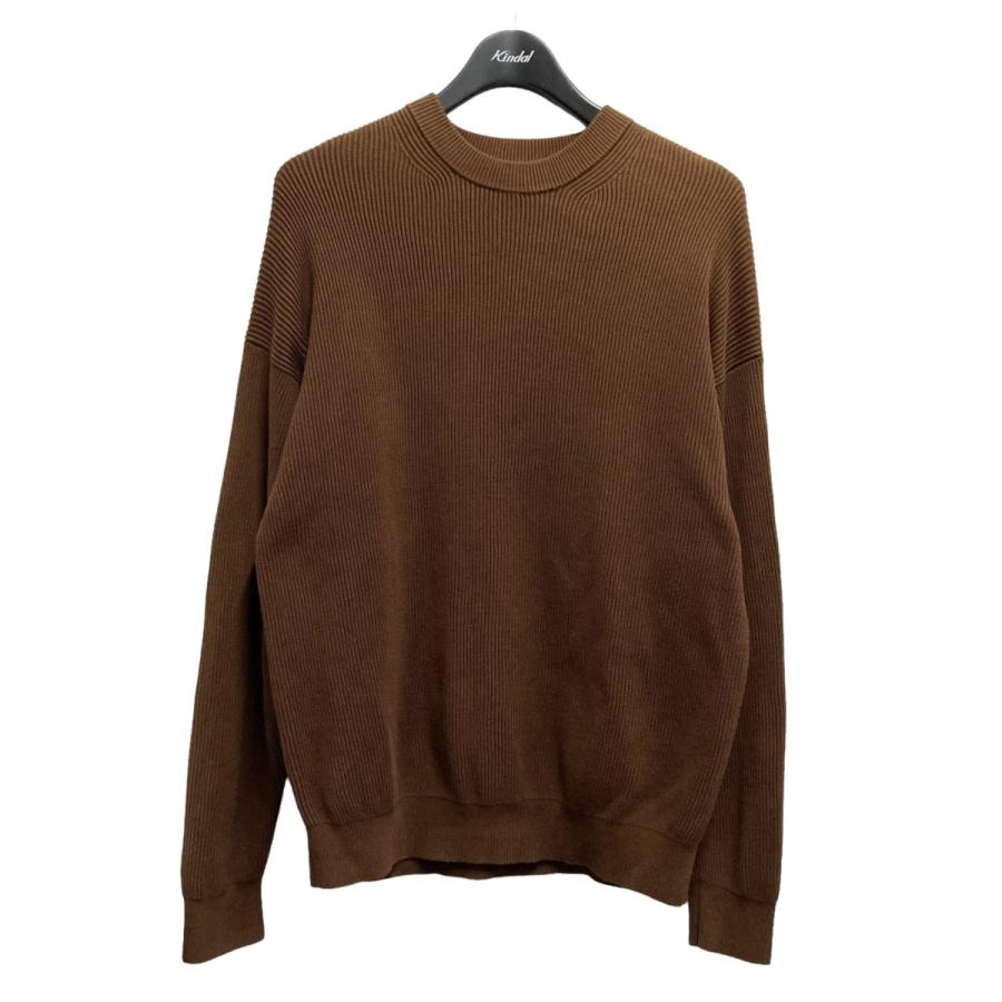 値下げ】AURALEE SUPER HARD TWIST RIB KNIT P／O リブニット 
