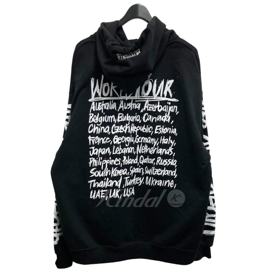 ヴェトモン VETEMENTS WORLD TOUR LOGO HOODIE 21AW UA52TR910W  