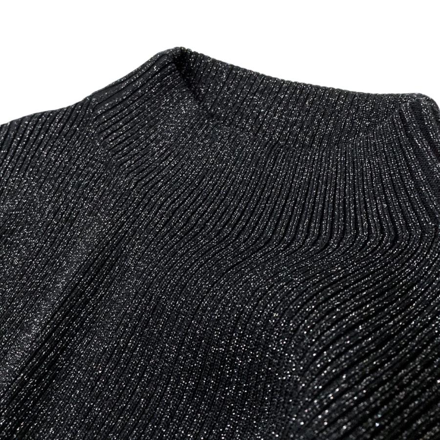 PAMEO POSE 【値下げ】PAMEO Glitter Bell Sleeve Knit Top リブニット 