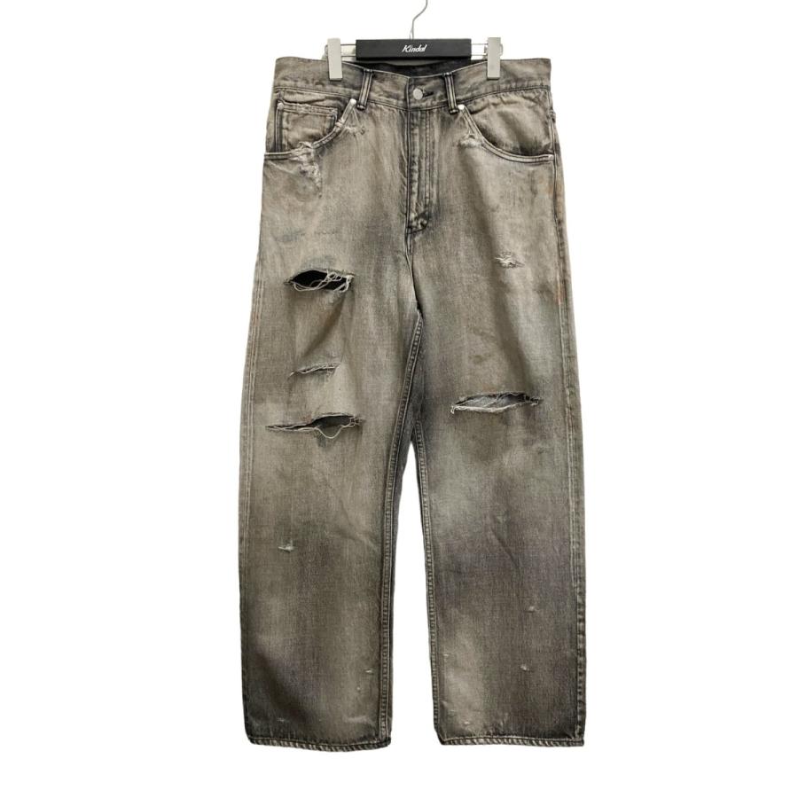 アンセルム ANCELLM 24SS CRASH SELVEDGE DENIM STRAIGHT 5P PANTS  