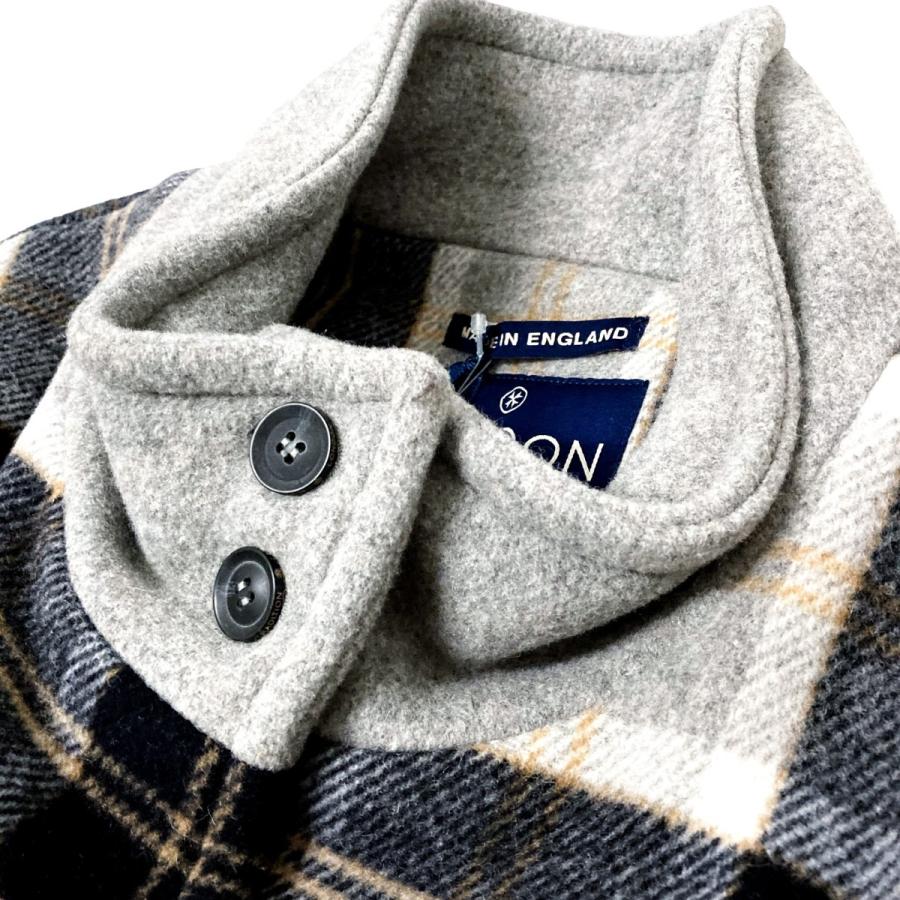 LONDON Tradition（ロンドントラディション） チェック スタンドカラー