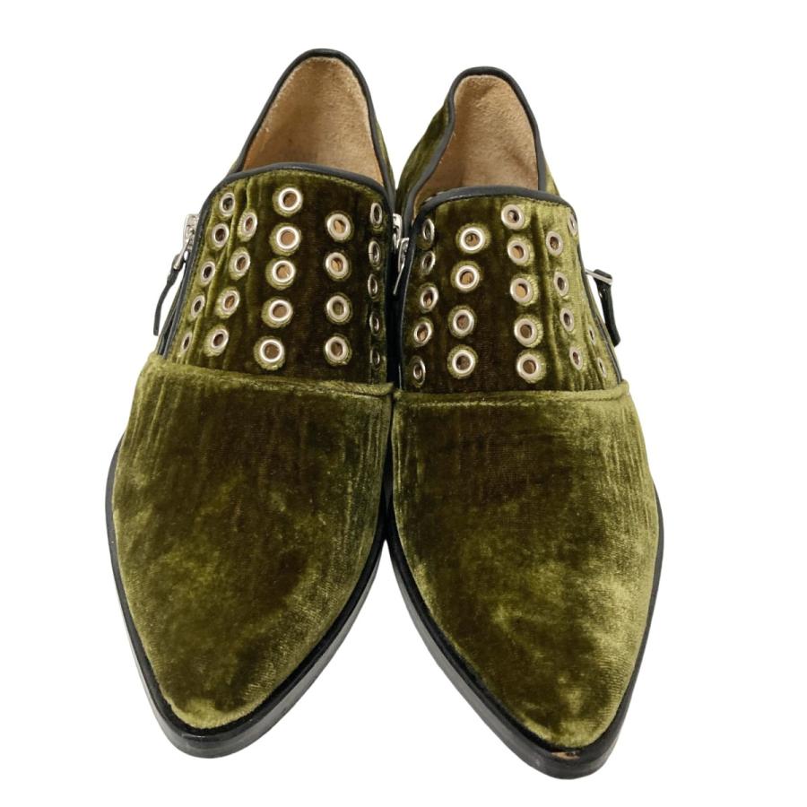TOGA PULLA 【値下げ】TOGA VELVET EYELET SIDEZIP SHOE サイドジップ