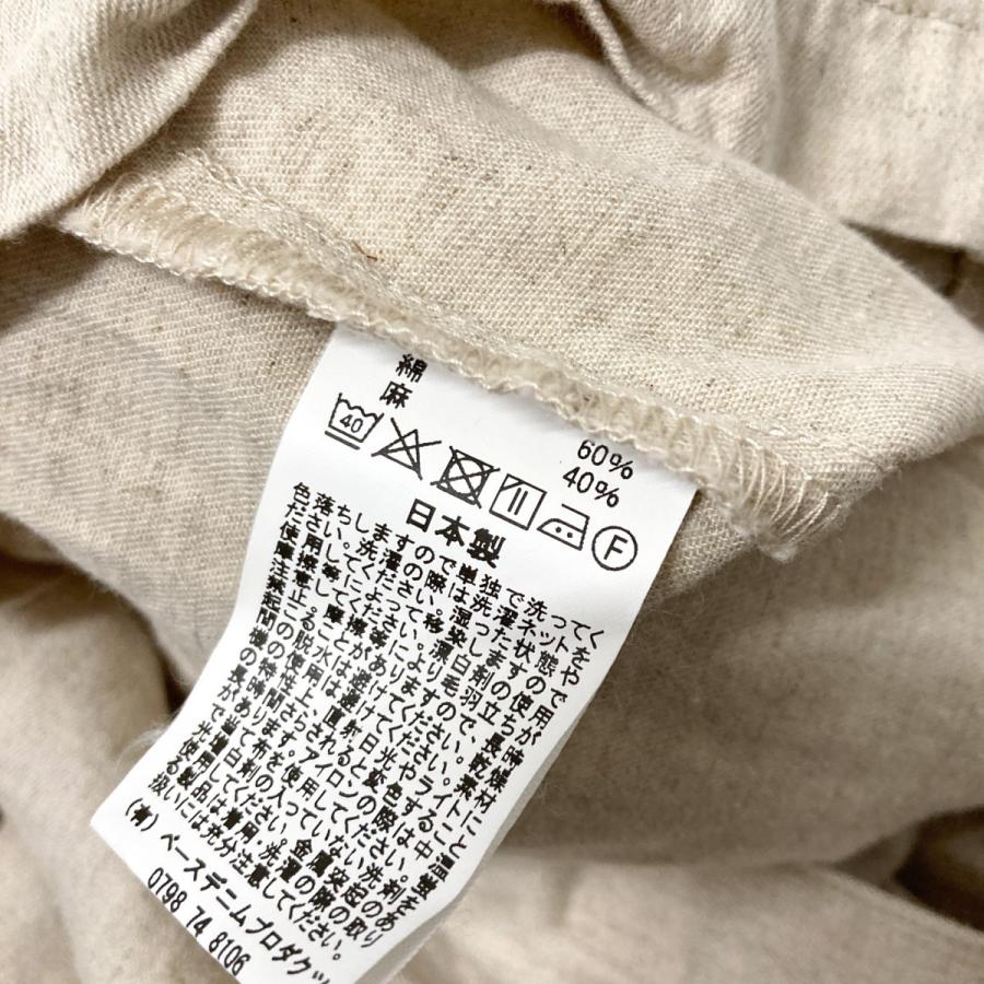 orSlow 【値下げ】orSlow コットンリネンスモックワンピース キナリ 