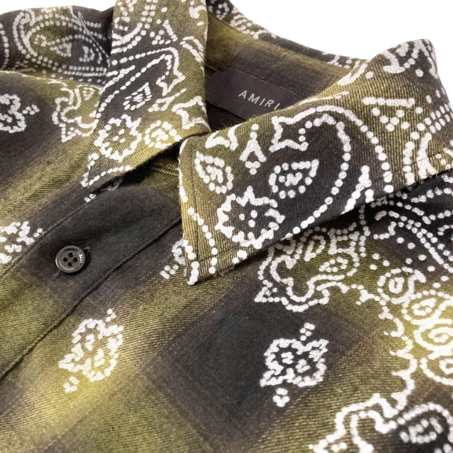 AMIRI 【値下げ】AMIRI BLEACH BANDANA SHADOW PLAID 総柄シャツ AMIRI 【値下げ】AMIRI BLEACH BANDANA SHADOW PLAID 総柄シャツ