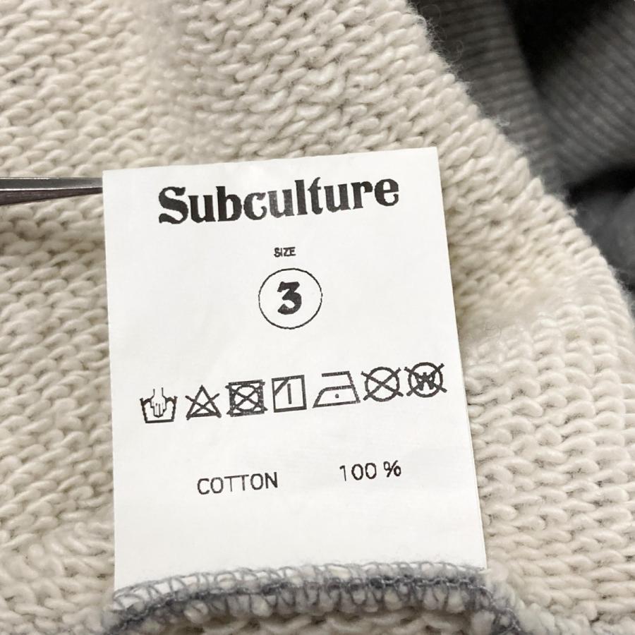 サブカルチャー Subculture プルオーバーパーカー グレー サイズ サブカルチャー Subculture プルオーバーパーカー グレー サイズ