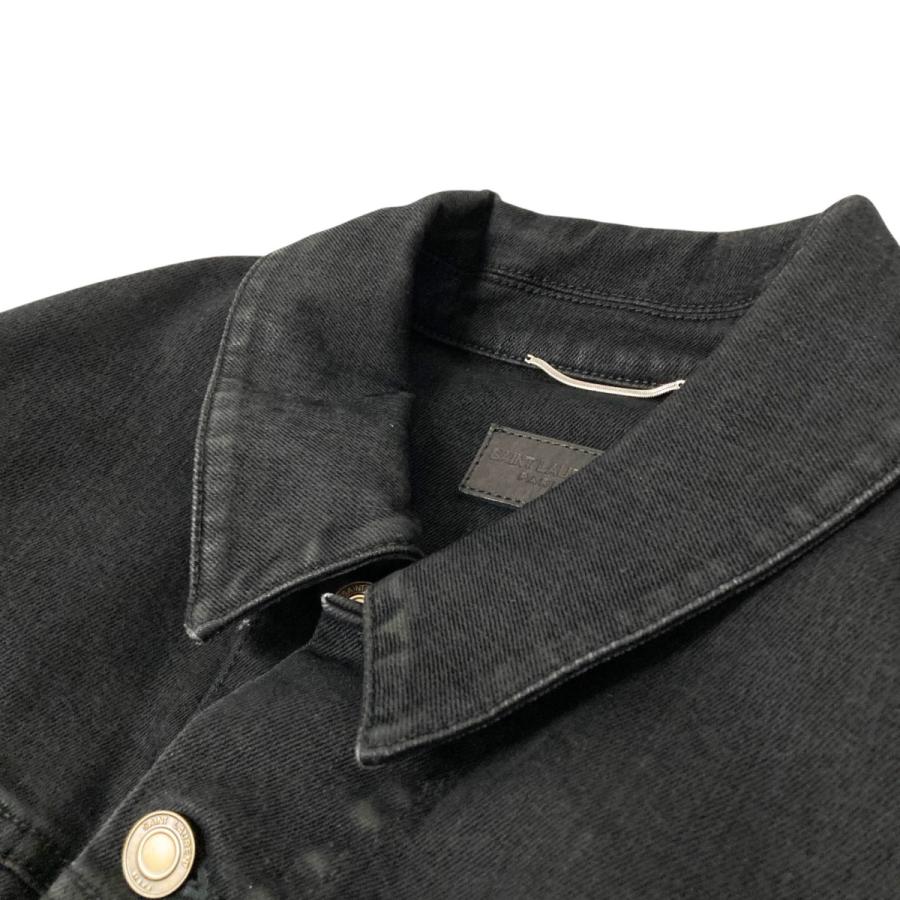 最終値下げ サンローラン デニムジャケット 値下げ】Saint Laurent Paris デニムジャケット 597064 ブラック